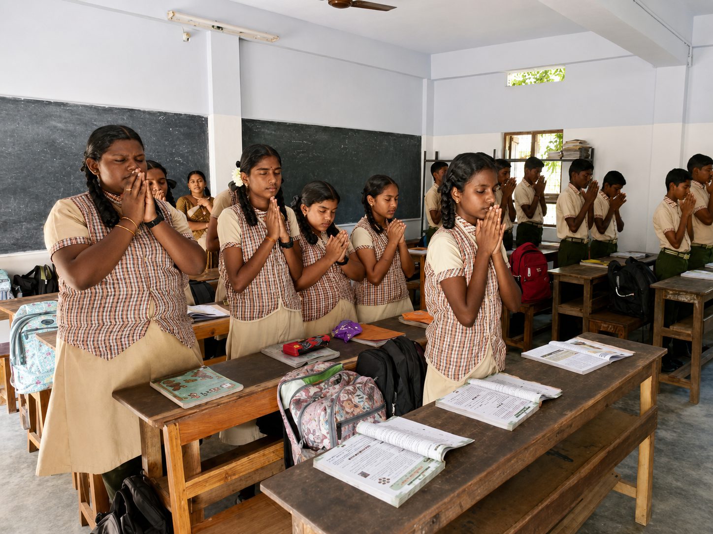Primary students in class